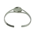 thumbnail image 2 of 2 uds., 20mm, configuración de brazalete, brazalete, de cabujón, camafeo, bandeja de Hugo brazalete en blanco con almohadillas, 2 of 8