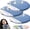 3PCS Blue, variant on GASYLL White noise machine for Sleeping,Under Pillow Speaker Bluetooth with White Noise Timer Flat, Stereo Bass Private Sleep Headphones for Adult Kids