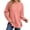 Light Pink, variant on Yigetop Sweatshirt for Women Side Split Fall Fashion 2026 Long Sleeve Shirts Casual Lightweight Soft Loose Fit Tops Black L