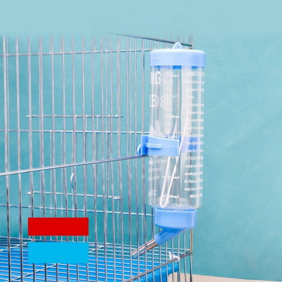 Durable Pet Water Bottle for Small Animals, Leak-Proof Design with Adjustable Clamp, Ideal for Hamsters, Rabbits, Guinea Pigs, 500ml Capacity