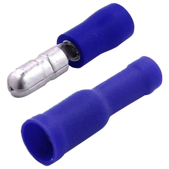 Xscorpion MB1614B Bullet Connectors Male 16/14Gablue;;100Pcs