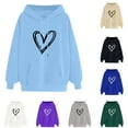 thumbnail image 5 of Women's Hoodies Pullover Graphic Funny Long Sleeve Sweatshirts Unisex Drawstring Winter Fashion Tops with Pocket(Beige,XXL), 5 of 5