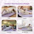 thumbnail image 5 of EGOHOME 2 inch Twin Memory Foam Mattress Topper,Egg Crate Foam Pad with Lavender Gel, 5 of 8