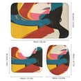 thumbnail image 3 of Abstract Oil Painting Shower Curtain Sets with Rugs 4 Piece Rustic, 3 of 8