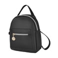 thumbnail image 4 of Mini mochila informal de piel sintética para mujer, bolso de mano para niñas y mujeres, cumpleaños de primavera Negro, 4 of 8