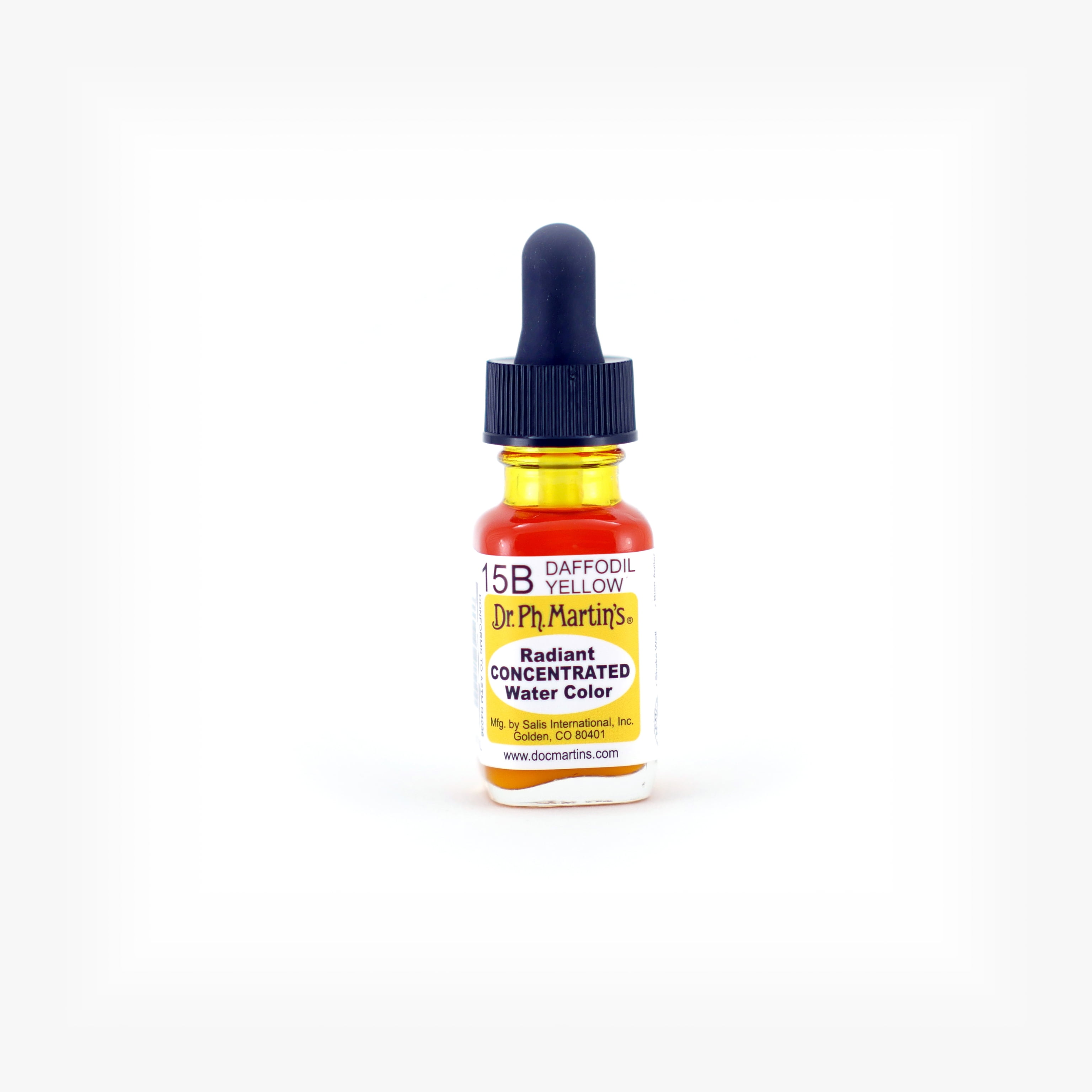 Dr. Ph. Martin's Radiant Concentrated Water Color, 0.5 oz, Daffodil Yellow (15B)