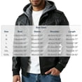 thumbnail image 3 of WIZUTIZ Men's Leather Jacket Solid Color Motorcycle Vintage Zipper Pocket Long Sleeve Hoodless PU Coat for Winter Casual Daily Outdoor Mens Fashion, 3 of 9