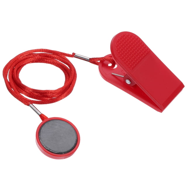 Llave de seguridad para caminadora de 1.26'', reemplazo redondo de llave de imán universal para la mayoría de las caminadoras con imán negro