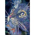thumbnail image 1 of Pintura de diamante 5D DIY Kit de gato de taladro en forma especial parcial Decoración para el hogar (UP327) FLhrweasw Nuevo, 1 of 9