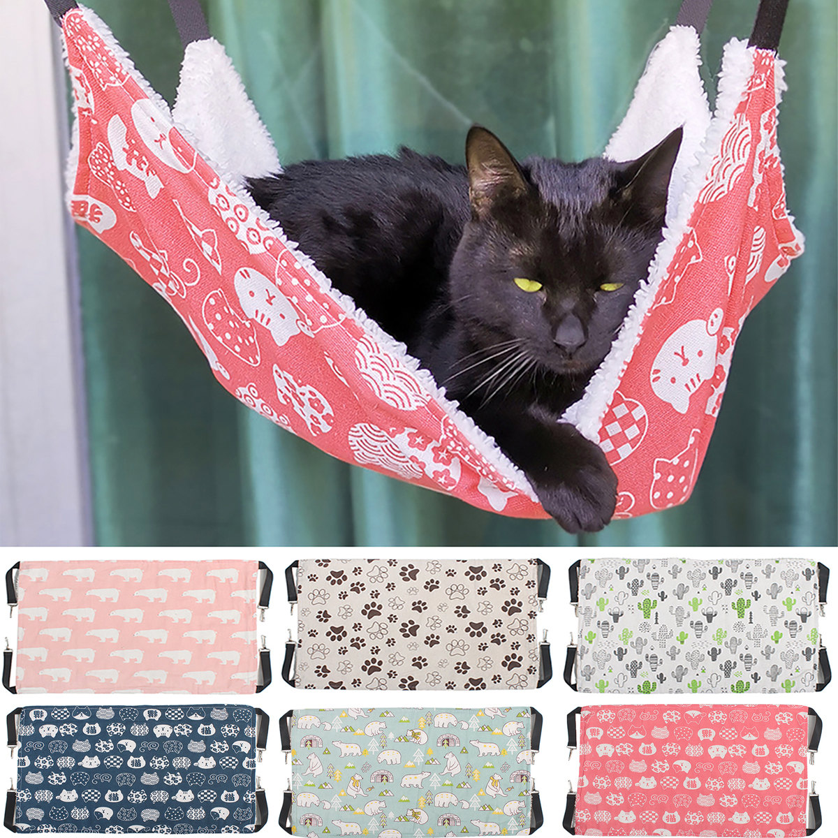 Pet Enjoy Cat Hammock for Cage,Soft Hanging Cat Hammock Pet Bed Fit