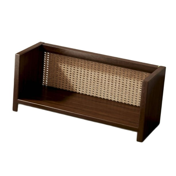 Organizador de escritorio, estantería para libros, soporte de exhibición apilable, estante de madera para libros 40 cm x 20 cm x 25 cm
