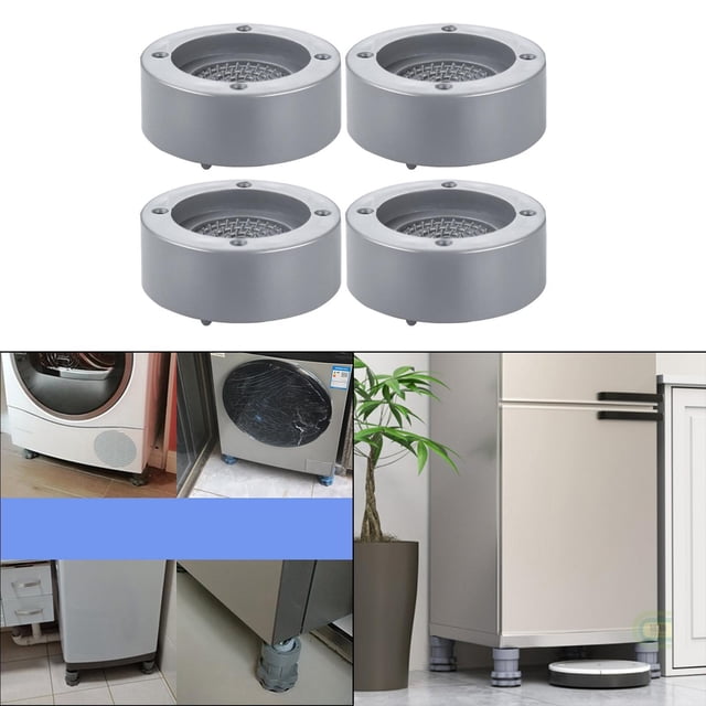 Anti Vibration Pads Lifting Foot Base Machine Stand Feet for Home Kitchen Washroom Accessory Gray B