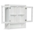 thumbnail image 2 of Gatsby 28 inch H x 24 inch W Double Door Wall Bath Cabinet in Pure White, 2 of 10