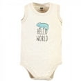 thumbnail image 5 of Hudson Baby Infant Boy Cotton Sleeveless Bodysuits, Zoo Animals, 0-3 Months, 5 of 7