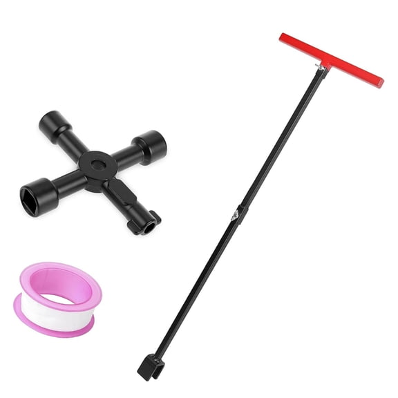 Heavy Duty Water Meter Wrench 4 Way Wrench Heavy Duty Underground Stop Waste