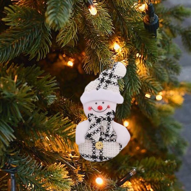 Fiudx Liquidación de ahorros de verano Colgante de decoración navideña Colgante de tela de árbol de Navidad Colgante de figura de anciano Colgante de ventana