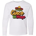 thumbnail image 3 of Inktastic Cinco De Mayo with Sombrero Long Sleeve Youth T-Shirt, 3 of 5