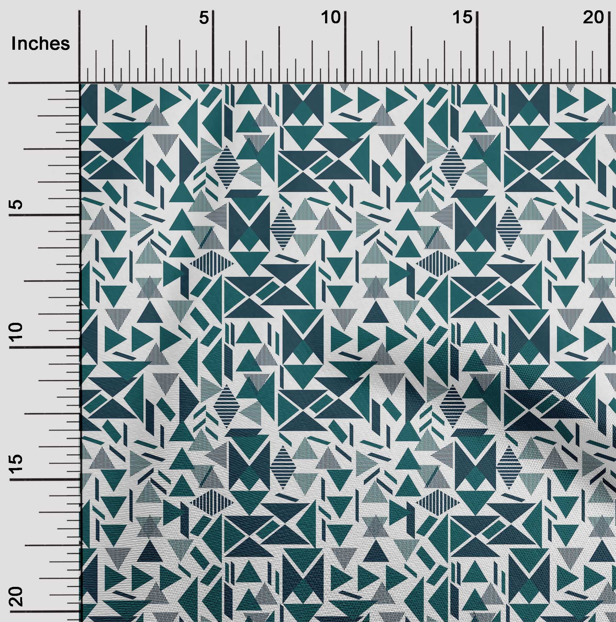 Rectangular Cloth Model oneOone Cotton Flex Fabric Rectangle & Triangle Geometric Fabric Prints ...