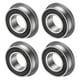 thumbnail image 1 of Uxcell Paquete de 4 Rodamientos de Bola con Brida F688-2RS, 1/3" x 5/8" x 1/5" Sellado de Caucho, 1 of 6