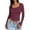 Red, variant on TQWQT Womens Long Sleeve Shirts Fall Trendy Women Tops Slim Fit Square Neck Tshirt Y2k Crop Tops Teen Girls Winter Clothes L