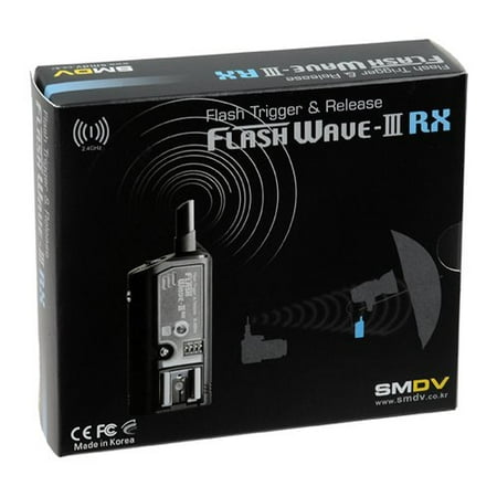 SMDV 16 Channel Flash Wave III Radio Trigger 2.4 GHz Receiver, -- Flash Wave III RX, for Canon, Nikon, Pentax, Olympus, Nissin, Flash, and Studio (Best Radio Triggers For Canon)