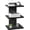 Black, variant on Floating TV Shelf, 3 Tier Projector Shelf for DVD Players, Routers, Game Consoles, Cable Boxes, Living Room Decor Accessories, Wall Mount Shelves Holds Up to 22lbs