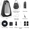 thumbnail image 7 of Portable Camping Privacy Tent with  Shower Bag, Outdoor Bathroom Kit for Hiking, 7 of 7