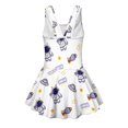 thumbnail image 5 of Tutolipy Sleeveless Bathing Suit, Astronaut Pattern Girls Beach Swimsuit, Back Strap Skirted Bathing Suit Girls Swim Dress for Vacation Size 6-7 Years, 5 of 8