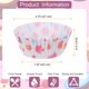 thumbnail image 2 of 100 Contadores de Forros para Cupcakes Corazón Rosa Tazas para Cupcakes Tamaño Estándar Forros para Muffins Papeles para Hornear, 2 of 6