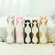 thumbnail image 5 of Shinuoer Almohada Larga De Felpa Para Gato, Almohada Para El Cuerpo Del Gato, Animales De Peluche De Gato Gris, Peluches Suaves, Gatito De Peluche Kawaii, Juguete De Peluche Para Niños Y Novias (Gris, 5 of 5