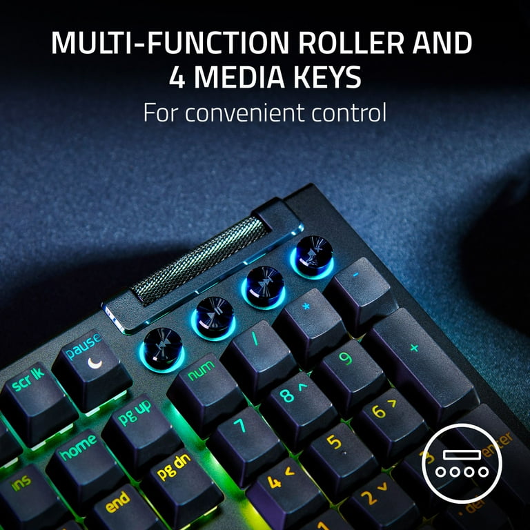 Razer BlackWidow V4 Wired Gaming Keyboard, RGB Chroma with Razer BlackWidow V4 Wired Gaming Keyboard, RGB Chroma with