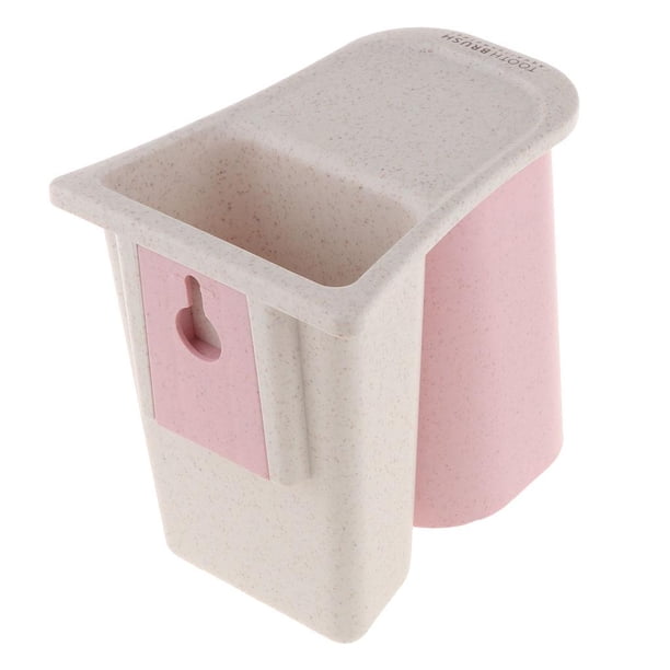1 Unidad Portavasos Soporte de Recortadores de Cejas Artículos de Limpieza de Baños Rosado Baoblaze Cepillo de dientes Cepillo de dientes
