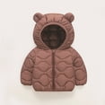 thumbnail image 2 of KAUOD Toddler Zip up Hooded Puffer Jackets Baby Boys Girls Lightweight Winter Outwear Kids Thick Warm Quilted Down Coats, 2 of 5