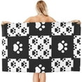 thumbnail image 2 of Dog  Black and  Graffiti Large Beach Towel - Plush Thick Cotton Pool Towel, Adult Beach Towels, 2 of 17