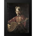 thumbnail image 2 of Caravaggio 14x18 Black Modern Framed Museum Art Print Titled - The Lute Player, 2 of 5