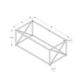 thumbnail image 2 of Chrome Metal Base / In Family Room Decor / Rectangular Cocktail Table, 2 of 2