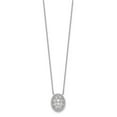thumbnail image 2 of Auriga Fine Jewelry Sterling Shimmer Sterling Silver Rh-plated 10 Stone Oval CZ Necklace for Women 18", 2 of 6