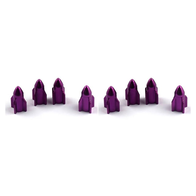 Kenally 4 piezas de tapas de vástago de válvula de neumático, componentes universales modificados, accesorios de reemplazo de coches, cubierta de aire Púrpura 2piezas Kenally CBP434683