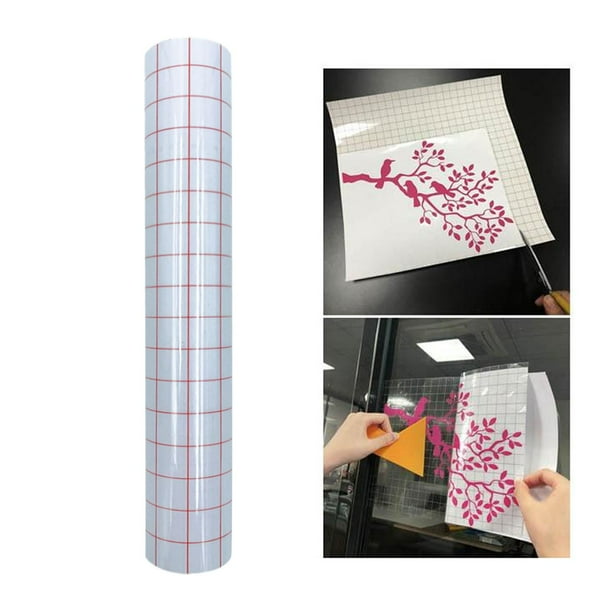 Cinta de transferencia de vinilo transparente Macarena 12 x 5 pies Rojo