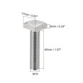 thumbnail image 2 of Cuadrada Cabeza Perno, M10x40mm Completamente Roscado 304 Inoxidable Acero Grado C Cuadrada Máquina Tornillo, 2 of 5
