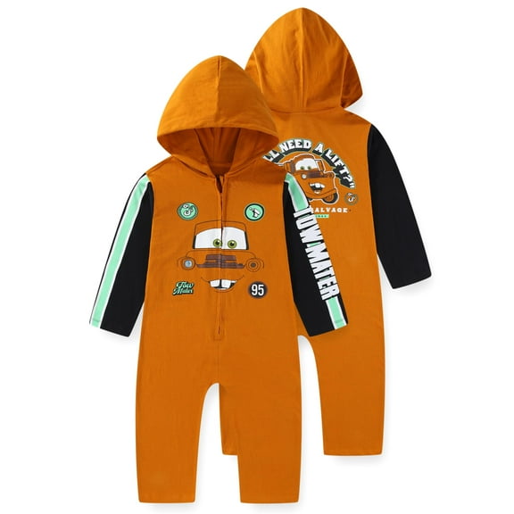 Disney Cars Tow Mater Hooded Coverall (Boys), Sizes 2T-5T
