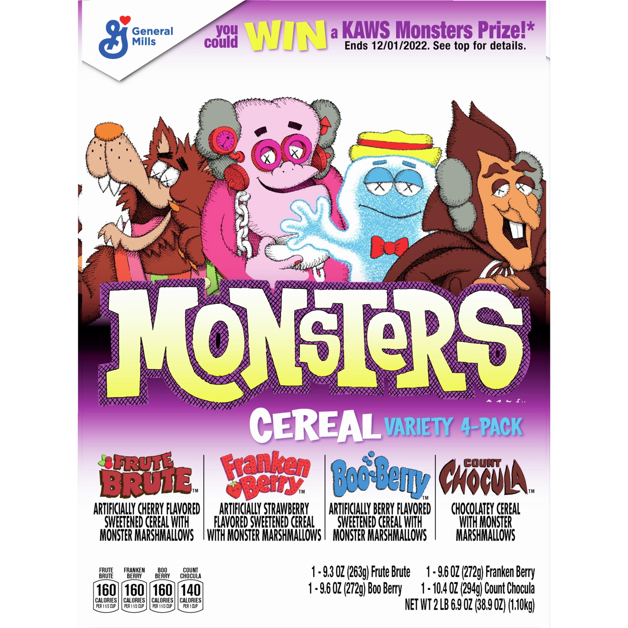General Mills Monster Cereal Halloween Breakfast Variety Pack of 4