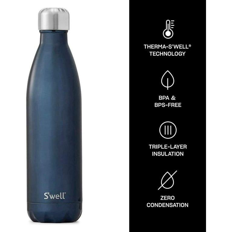 S'well Stainless Steel Water Bottle - 25 Fl Oz - Blue Suede -  Triple-Layered Vacuum-Insulated Contai…See more S'well Stainless Steel  Water Bottle - 25