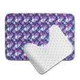thumbnail image 6 of Yiaed Skull Flower Print Bathroom Mat Set 2 Pieces Mat Anti-Skid Pad Ultra Soft and Absorbent Bathroom Bath Mat Contour Bath Rugs for Toilet Base, 6 of 6