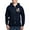 Navy, variant on - No Shoes No Clothes No Problem Men's Zip Up Hoodie - Zip Hoodie, Classic Hooded Sweatshirt with Metal Zipper
