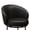 Black-Faux Leather, variant on MultiHaven 26.7" Upholstered Swivel Bar Stool Set of 2 with Back,Modern Counter Height Chair for Kitchen Island - Brown PU Leather