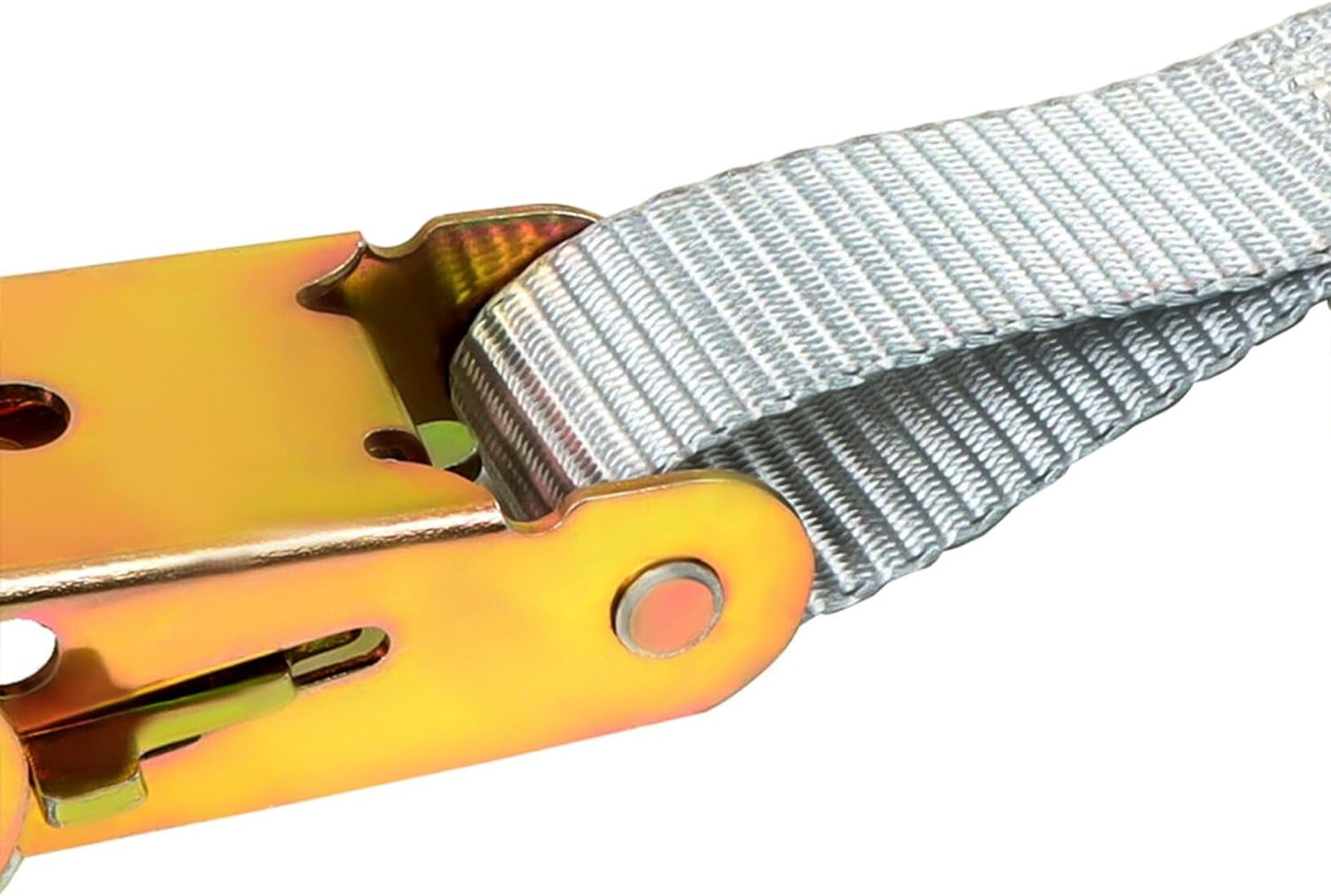 labwork Silver 2200 lb Break Strength Motorcycle and Truck Tie Downs 1 inch Ratchet Straps 15 Feet Pack of 4