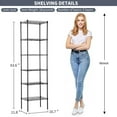 thumbnail image 3 of NiamVelo Black Adjustable 6-Tier Wire Metal Shelving Unit, 3 of 9