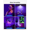 thumbnail image 3 of Yinghao 4 pack 50W Blacklight Flood Lights Wired 120V IP66 Waterproof UV Led Black Lights for Fluorescent Decor, 3D Resin Prints, Uranium Glass,  Poster, 3 of 9