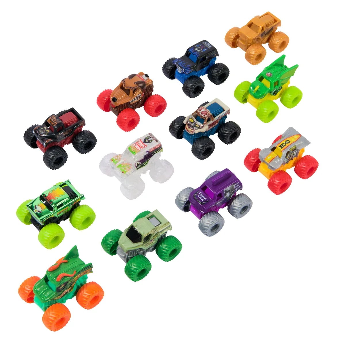 Hot Wheels Monster Jam Mini Trick or Truck Box - 24 Mini Monster Trucks